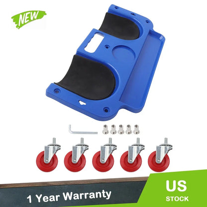 Knee Rolling Creeper Pad Set with Tool Tray & 5 Wheels