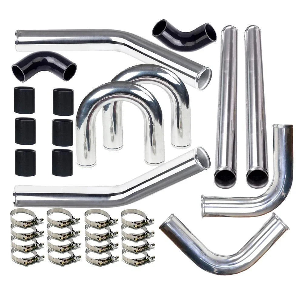 Turbo Intercooler Elbow Pipe Kit 2" Black for All Models