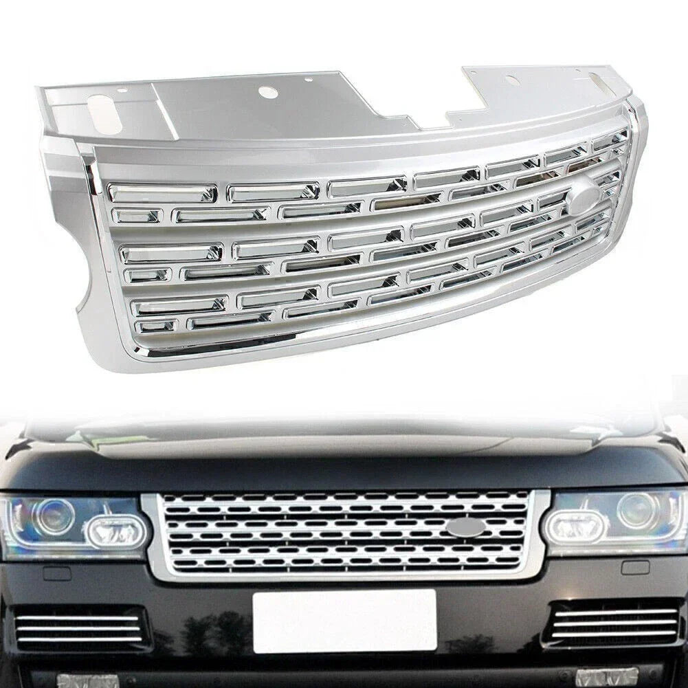 Silver Upper Grille for Front Bumper - Land Rover Range Rover 2013-2017
