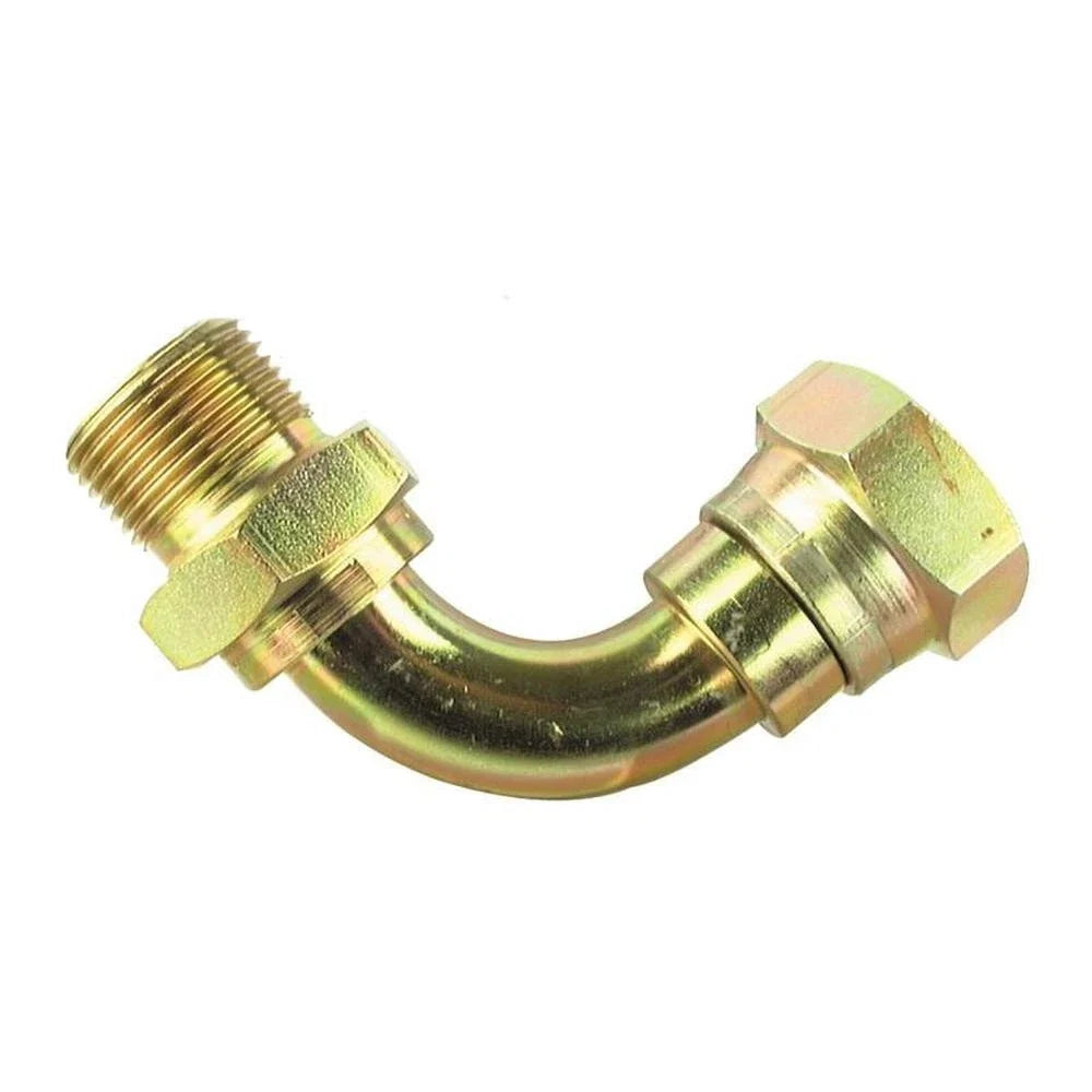 Hydraulic Adapter 3/4BSP Male to 3/4BSP 90 Swept Female for