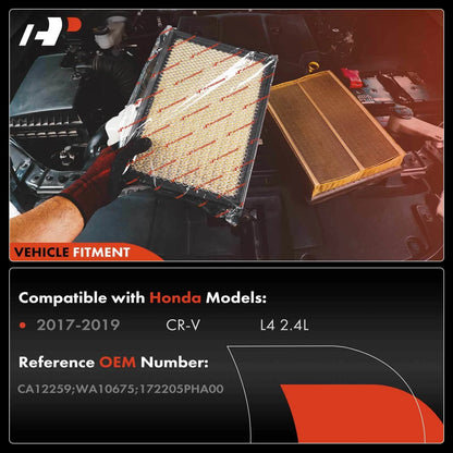 2 Pack Engine Air Filters for 2017-2019 Honda CR-V