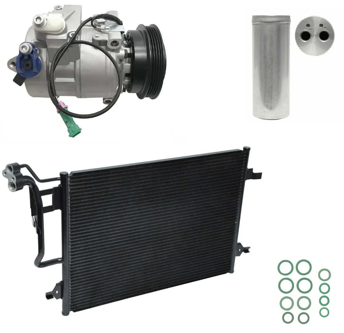 A/C Compressor Kit With Condenser for Volkswagen Passat 1.8L (2003–2005)