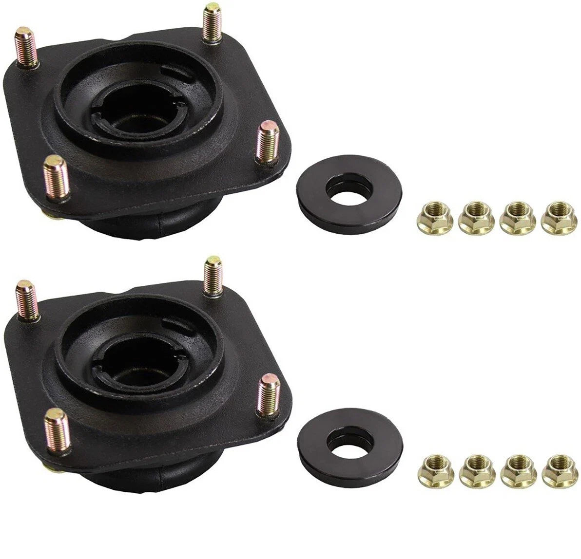 Set of 2 Front Monroe Suspension Strut Mount Kit for Ford Probe Kia Sephia (1993–1997)