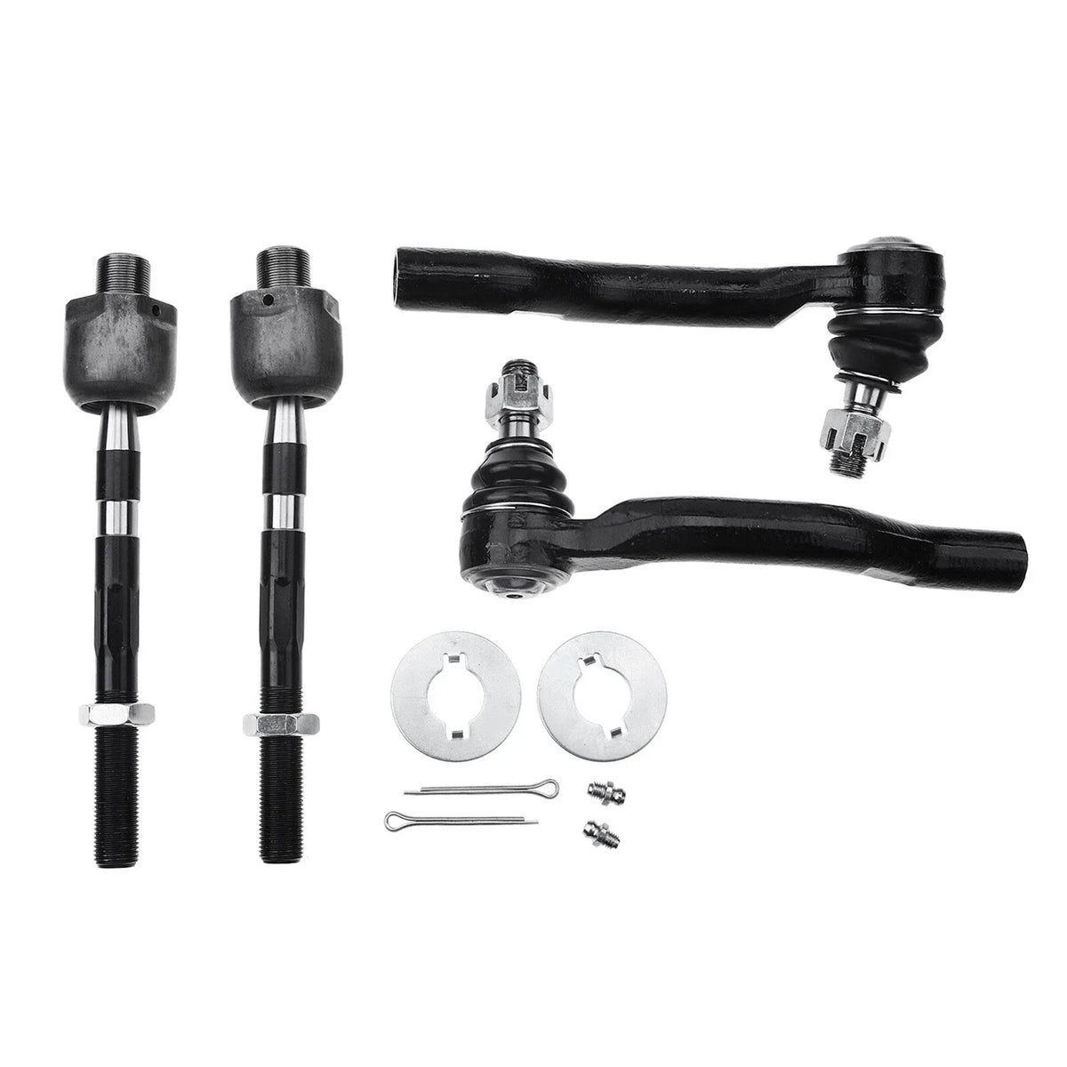 4-Piece Inner & Outer Tie Rod End Set for Nissan Pathfinder Frontier 2005-2019