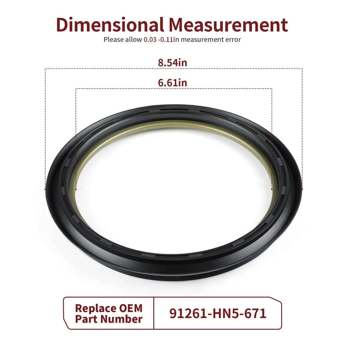 Brake Drum Dust Seal for Honda Foreman 450 ES/S TRX450FE/FM 2002-2004