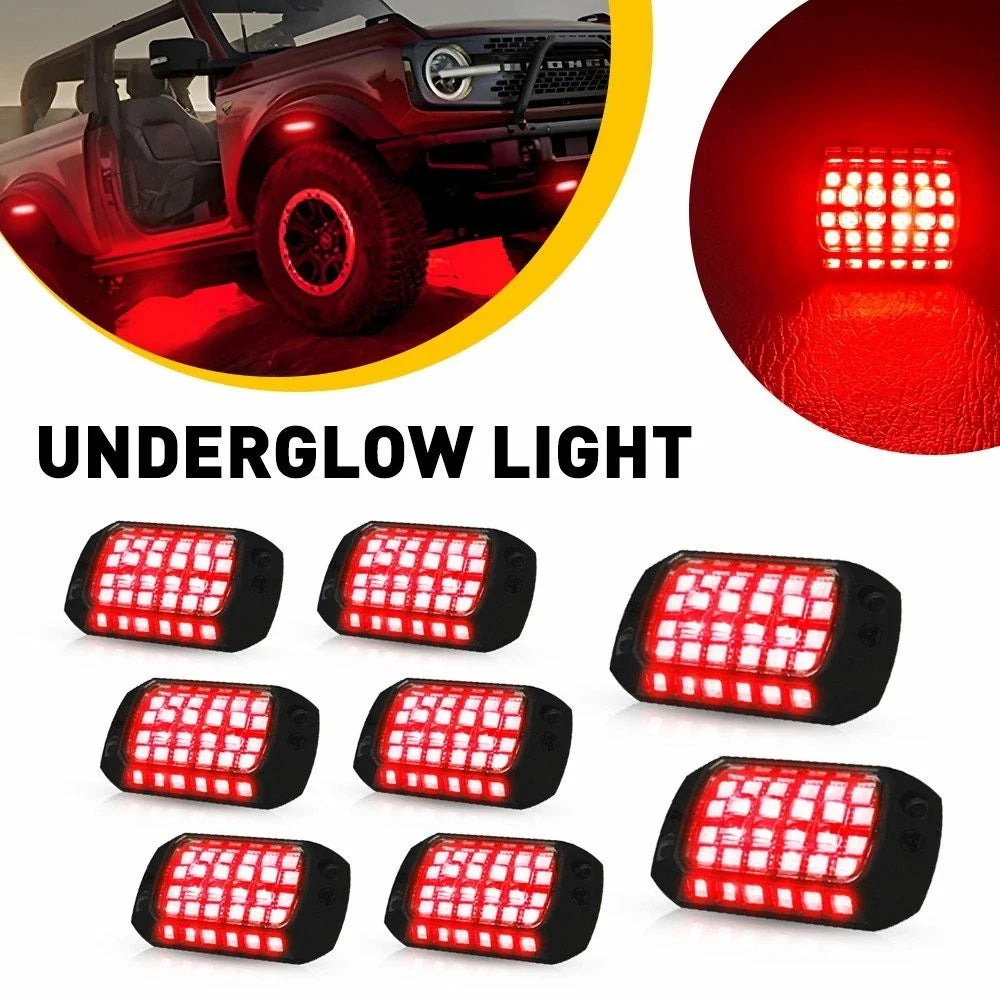 Chassis Ambient Light Kit, 36 LED Red, 8pcs for GM V
