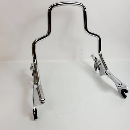 Sissy Bar Backrest Chrome Short for Harley-Davidson Fat Bob 2018-2024