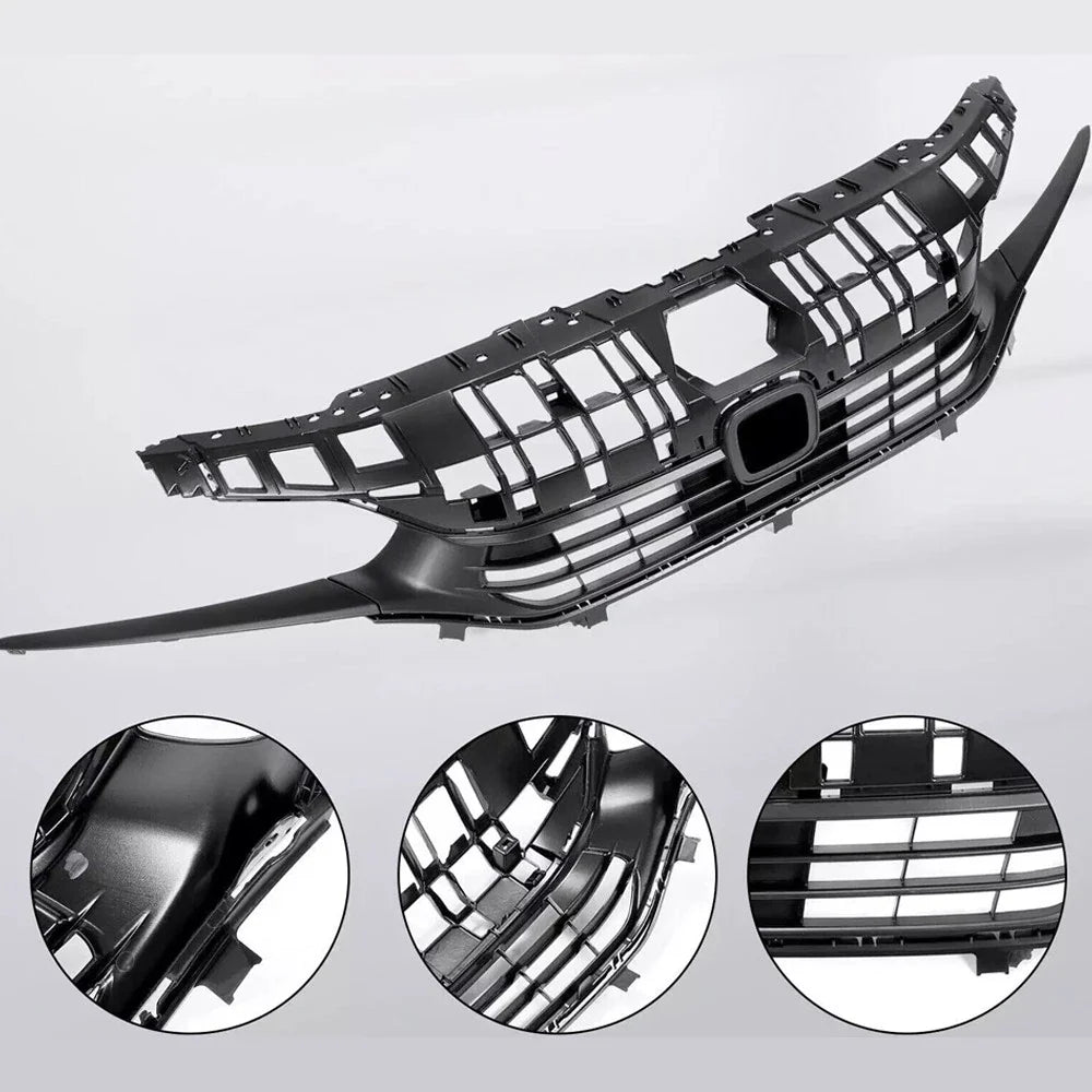 Upper Lower Grill Set with Molding Fog Lights for Honda Civic (2022–2023)