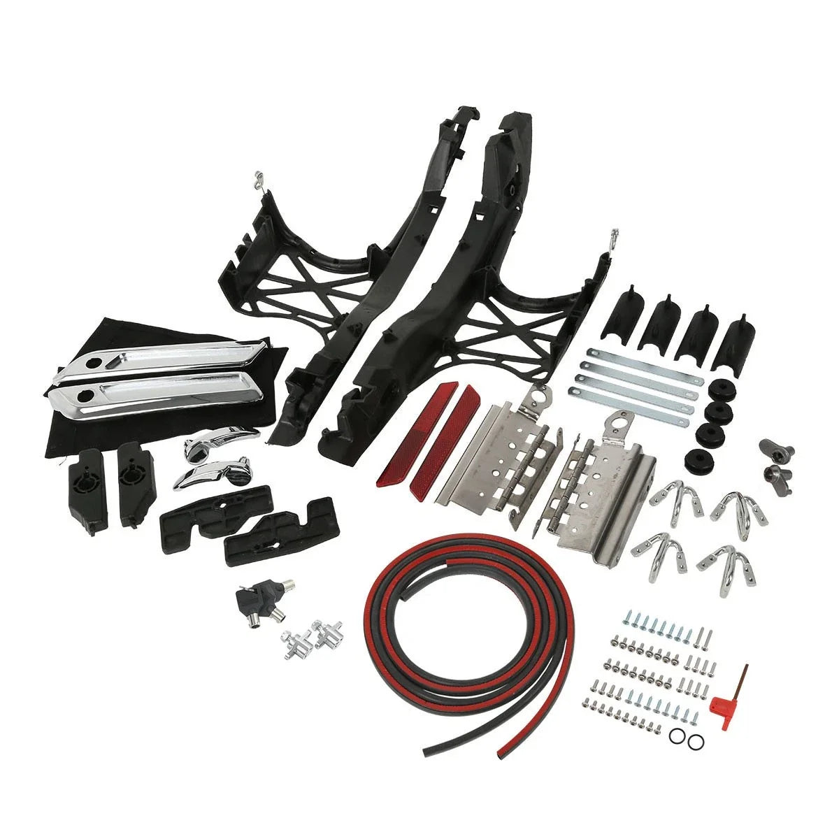 One Touch Opening Latch System for Saddlebags on Harley Touring 2014-2024
