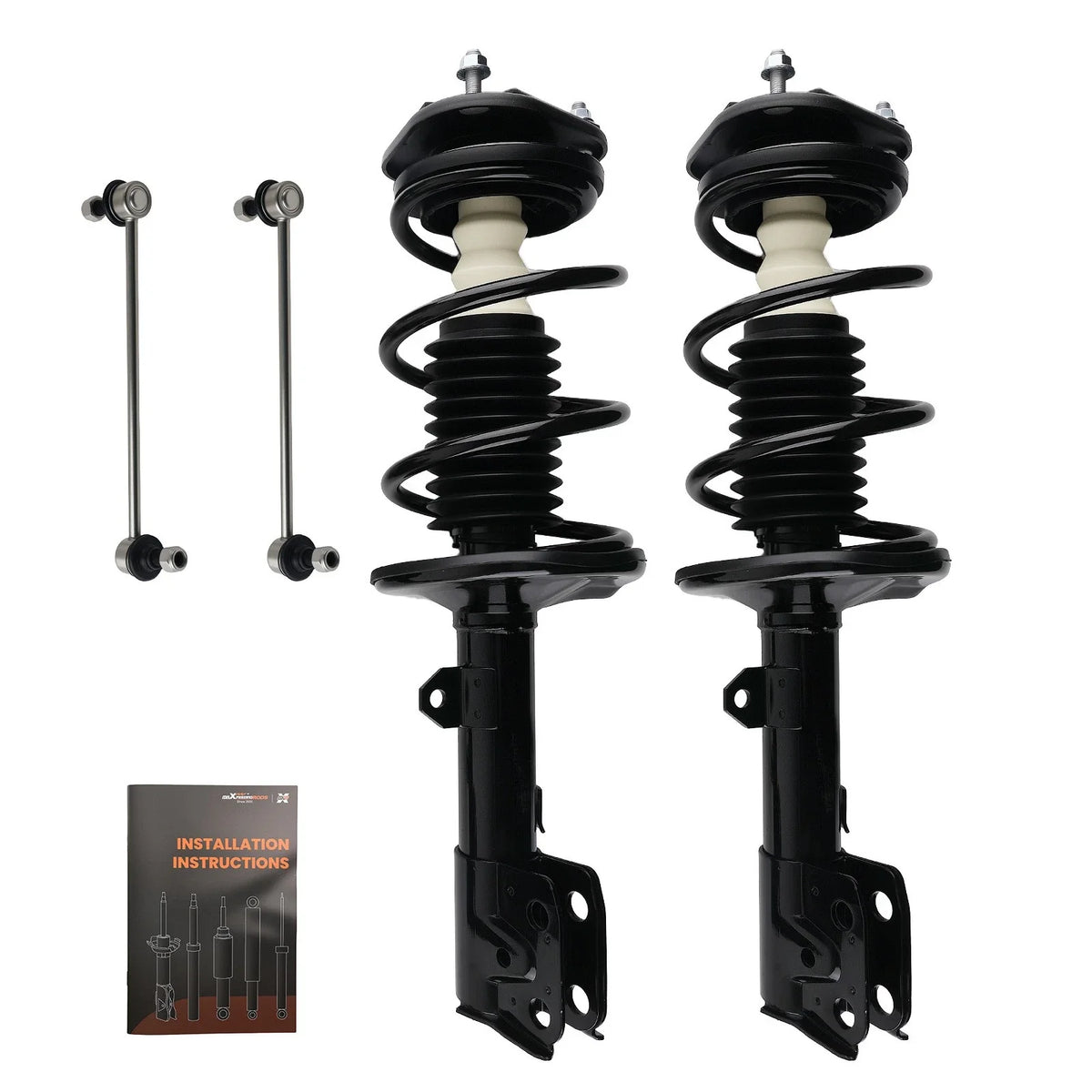 2009-2013 Toyota Corolla Matrix Front Struts with Sway Bar End Links