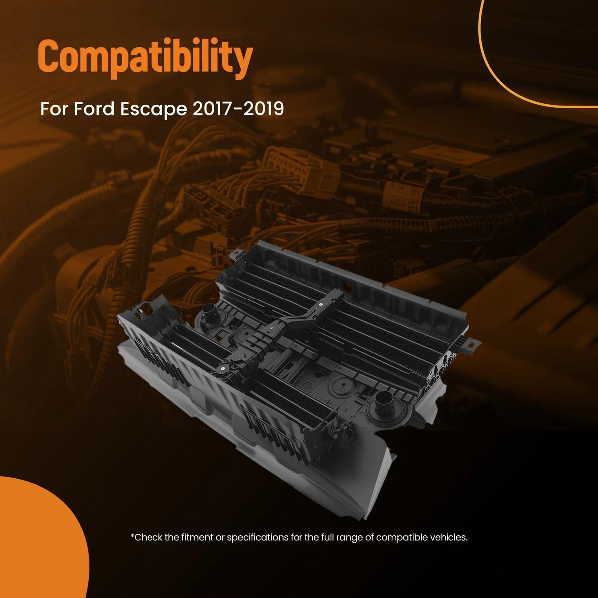 Active Grille Shutter Component for Ford Escape 2017-2019