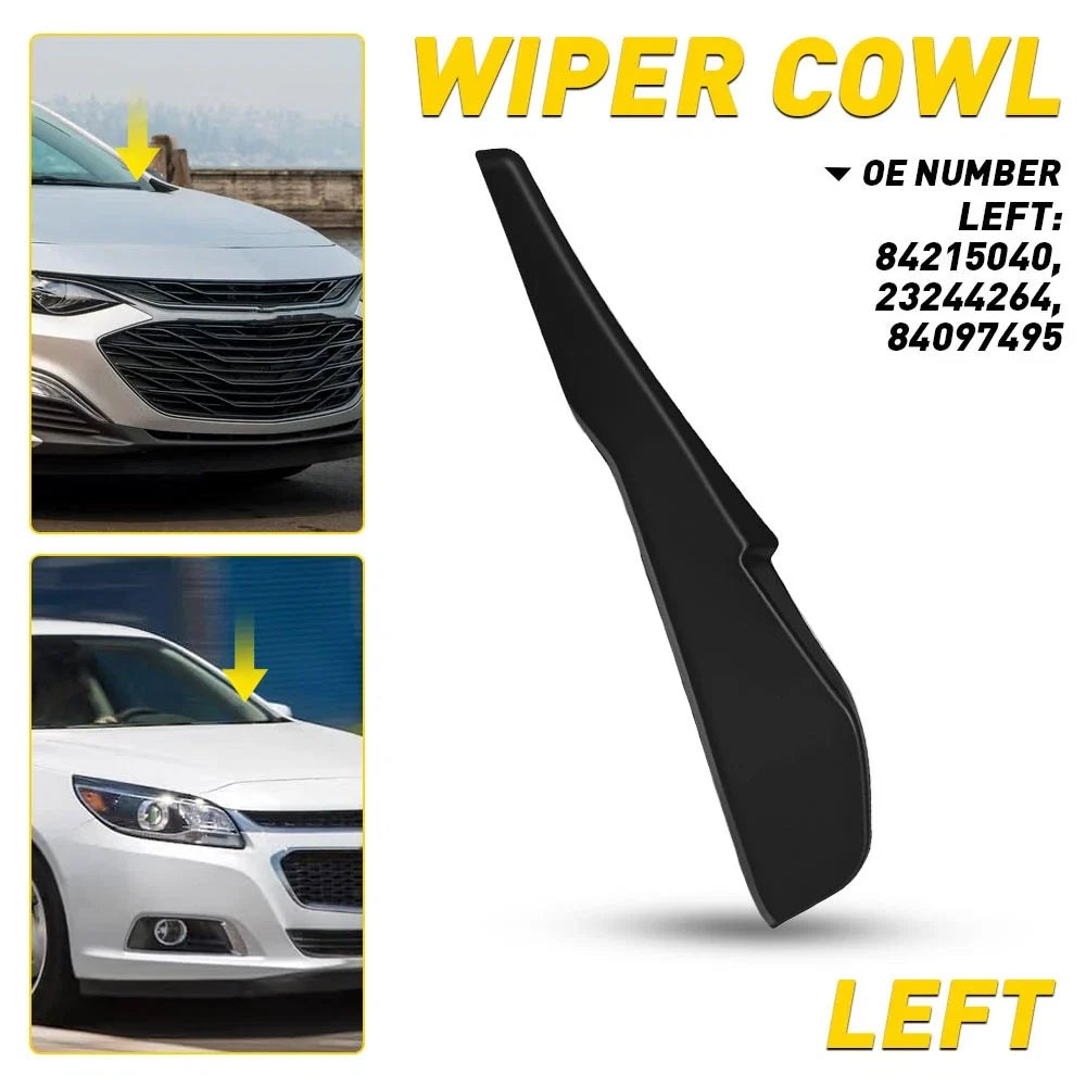 Left Front Cowl Extension Cover for Air Inlet Grille Chevy Malibu 2016-2025