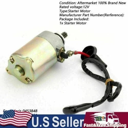 Electric Starter Motor with Wire for Polaris RZR 170 (2009–2017) 0454488