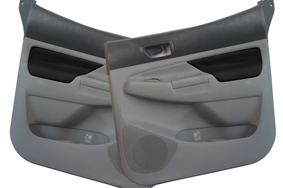 Front Insert Door Panel Cover for Toyota Tacoma (2005–2015) Black Leather
