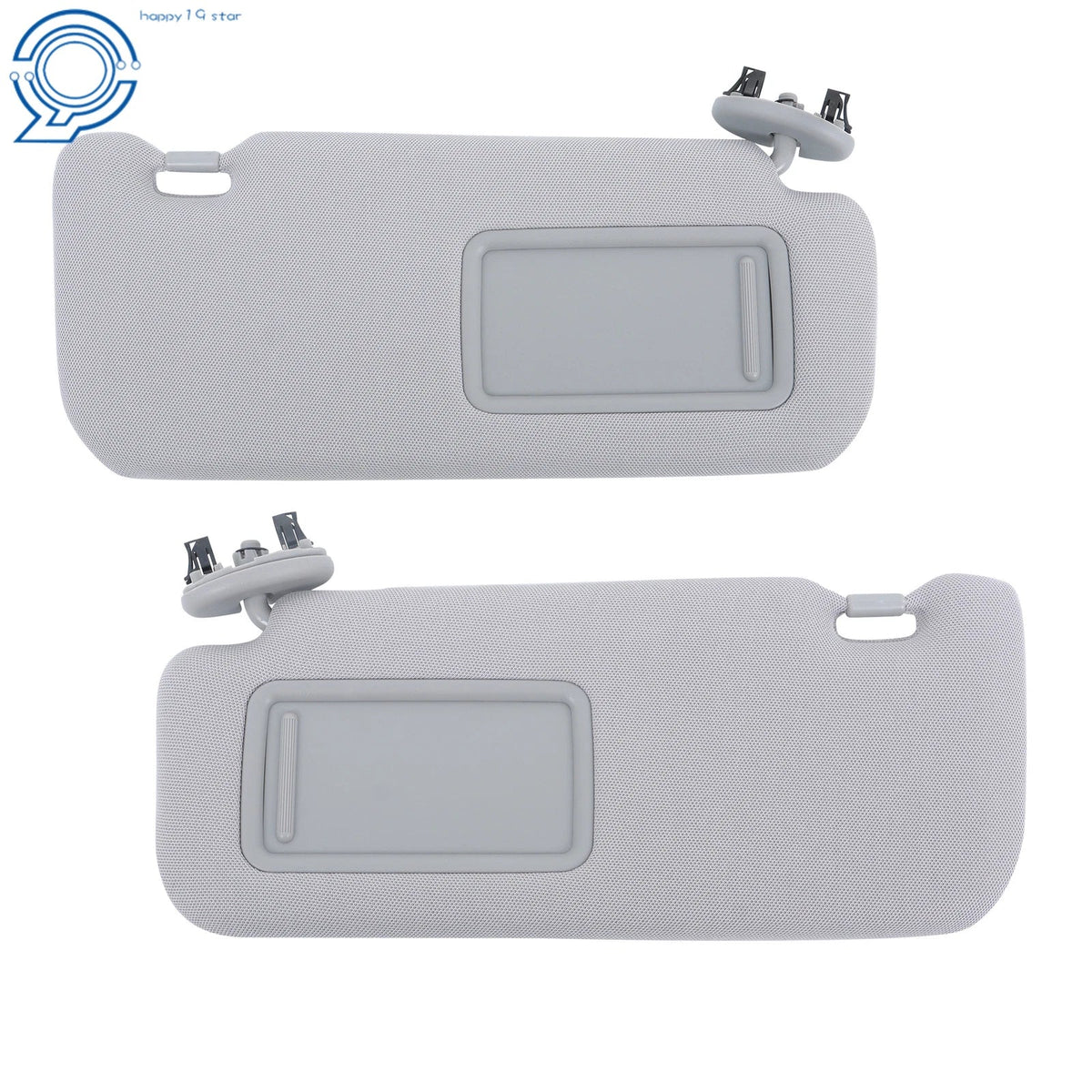 Set of 2 Sun Visors for Toyota Corolla (2009–2013) Gray W/Mirror