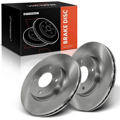 2X Front Disc Brake Rotors for Nissan Sentra (2007–2012) Cube (2009–2014) Versa