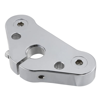 Chrome Triple Tree Top Clamp for 2008-2011 Harley Cross Bones FLSTSB