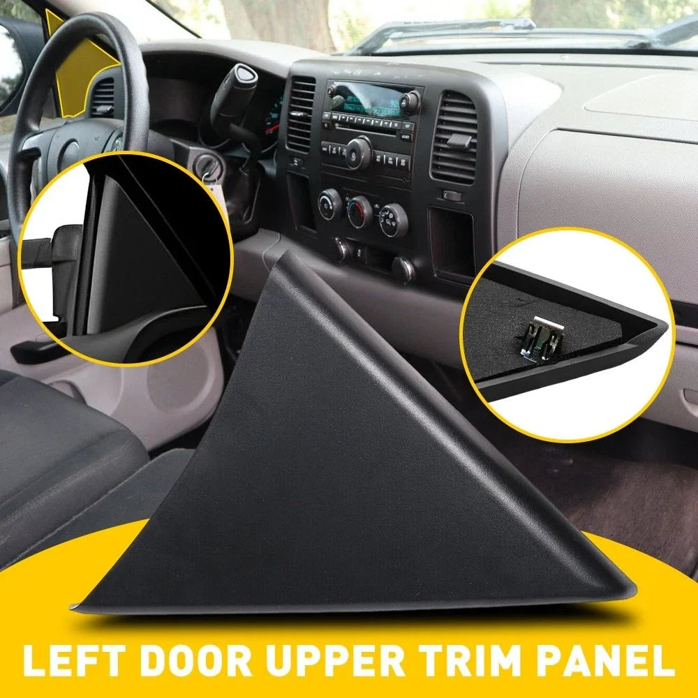 LH Driver Door Panel Upper Trim for Silverado Sierra (2007–2013)