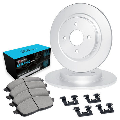 2X Disc Brake Rotor and Pad Kit WFWH1-74038 for VW