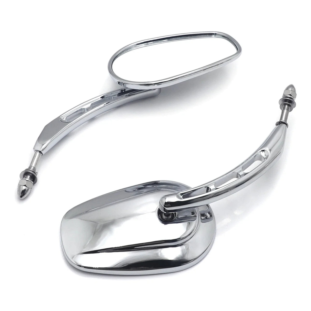 Big Rear Side Mirror 8mm Chrome for Harley Dyna Super Glide 2006-2017