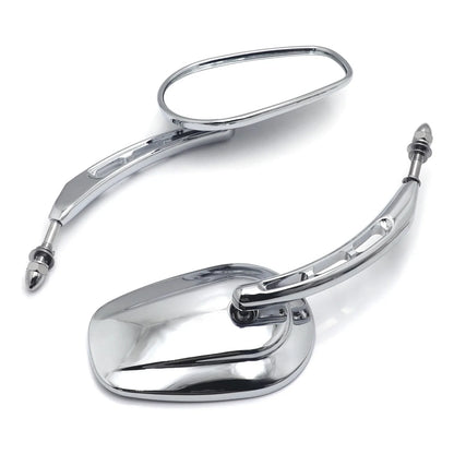 Big Rear Side Mirror 8mm Chrome for Harley Dyna Super Glide 2006-2017