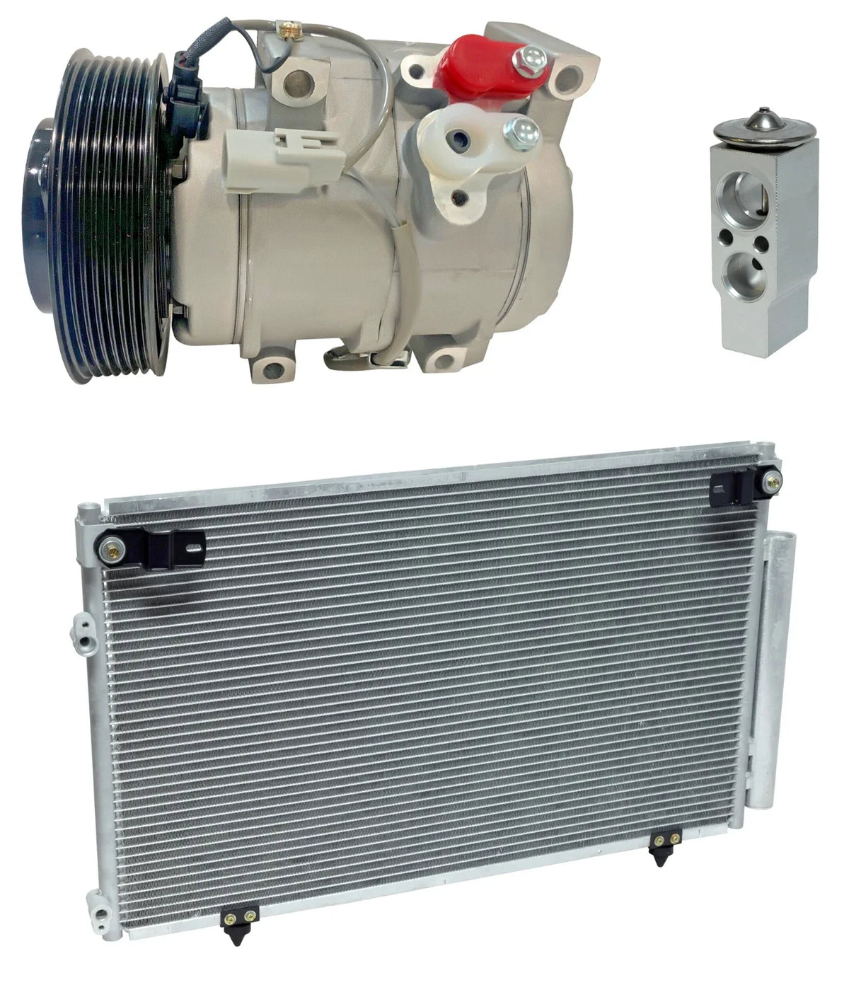 AC Compressor Kit With Condenser for Toyota Highlander 2.4L (2006–2007)