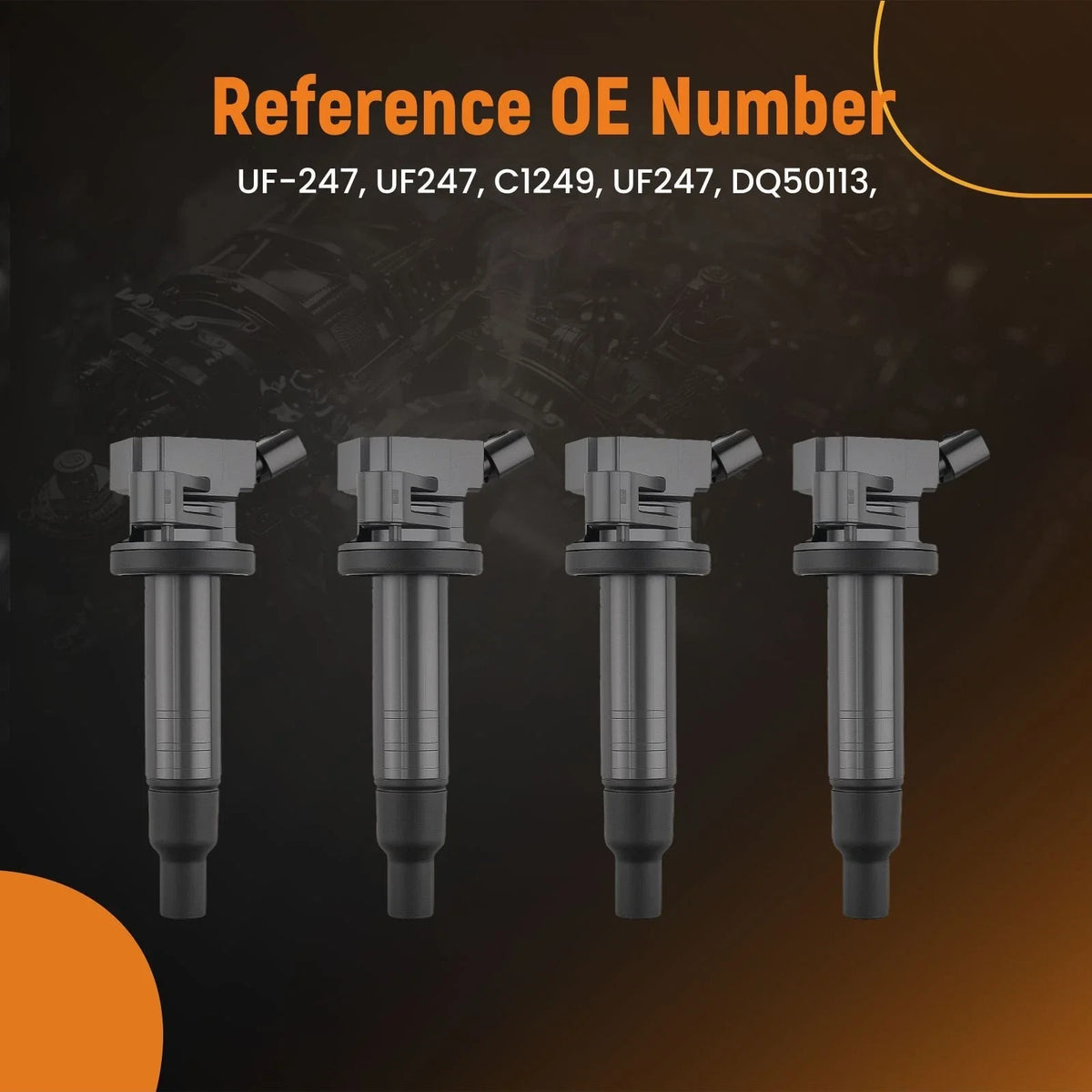 Set of 4 Ignition Coils for Toyota Matrix MR2 Spyder (2000–2008) C1249
