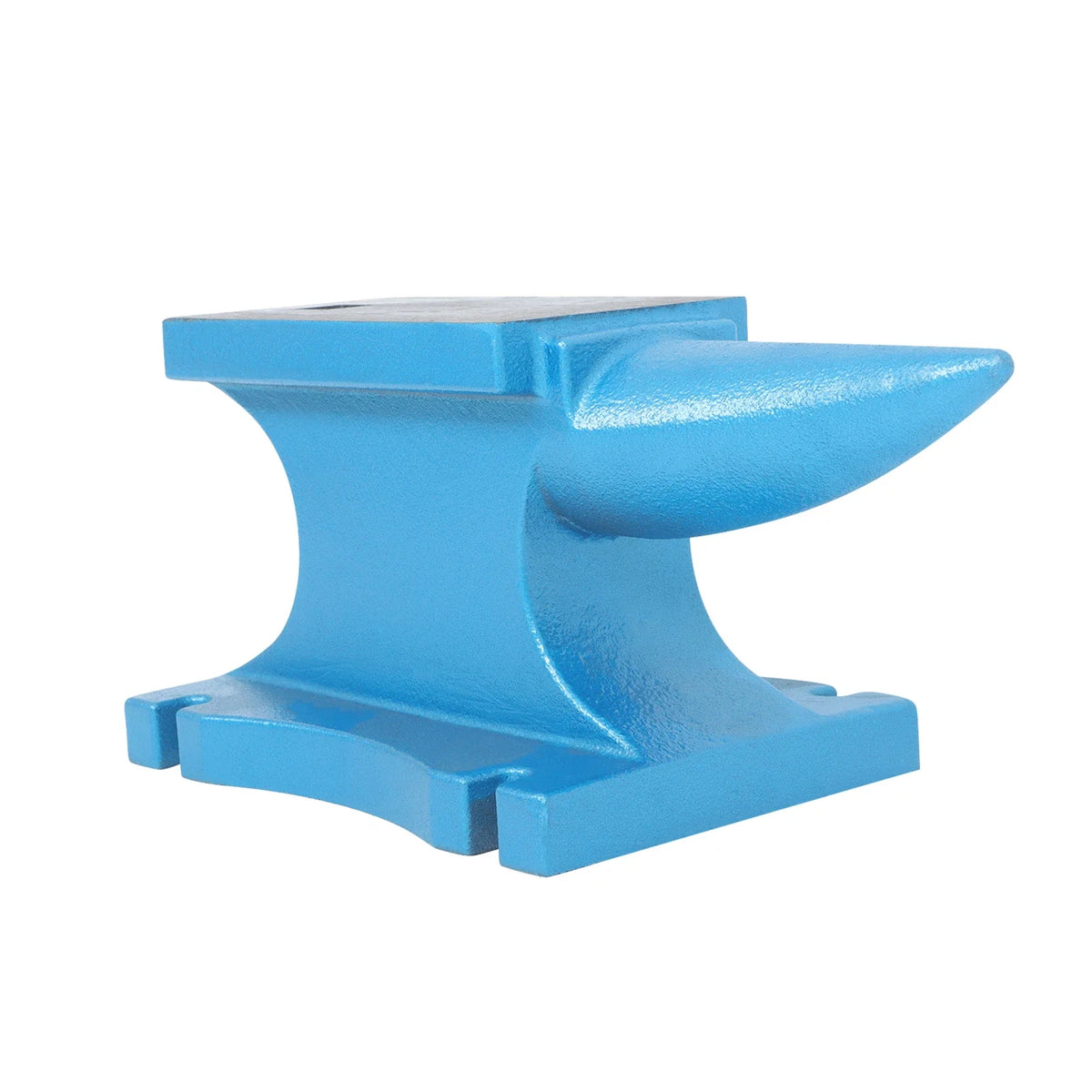 Heat Treated Cast-Iron Single Horn Anvil for Blacksmithing - 99 lbs