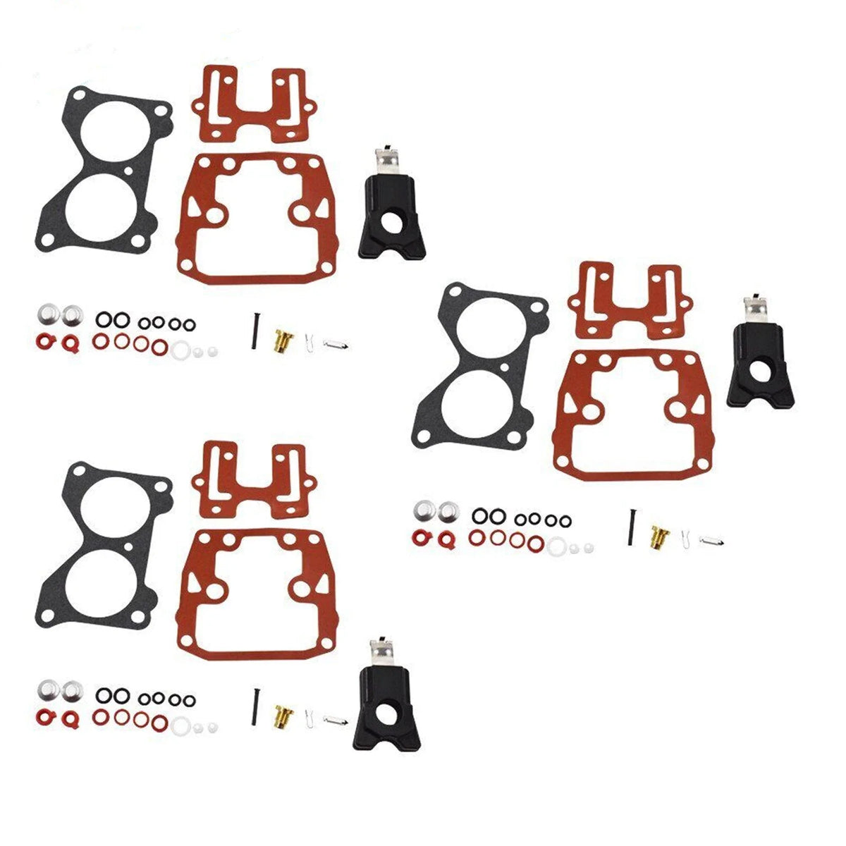 3Pcs Rebuild Kits for Johnson Evinrude V4 Carburetors (1985-1995)