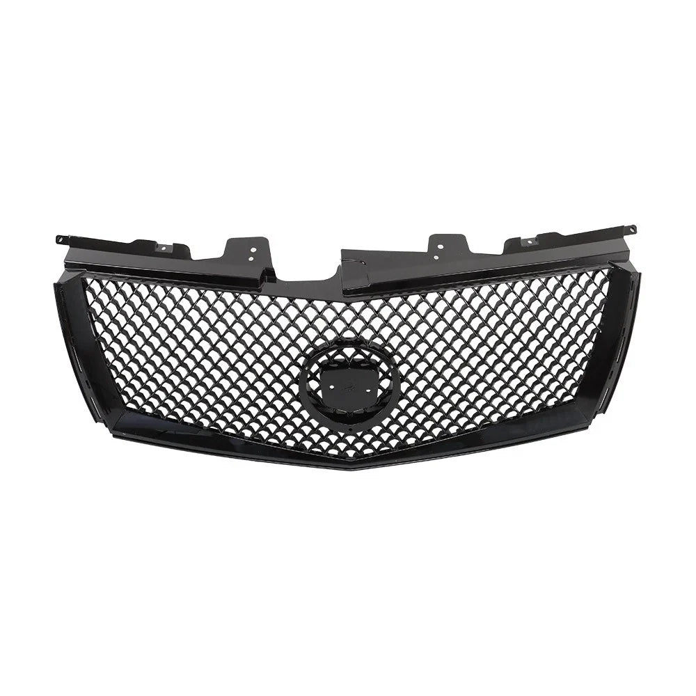 Front Upper Grille Replacement Set for Cadillac CTS (2008–2013) Gloss Black