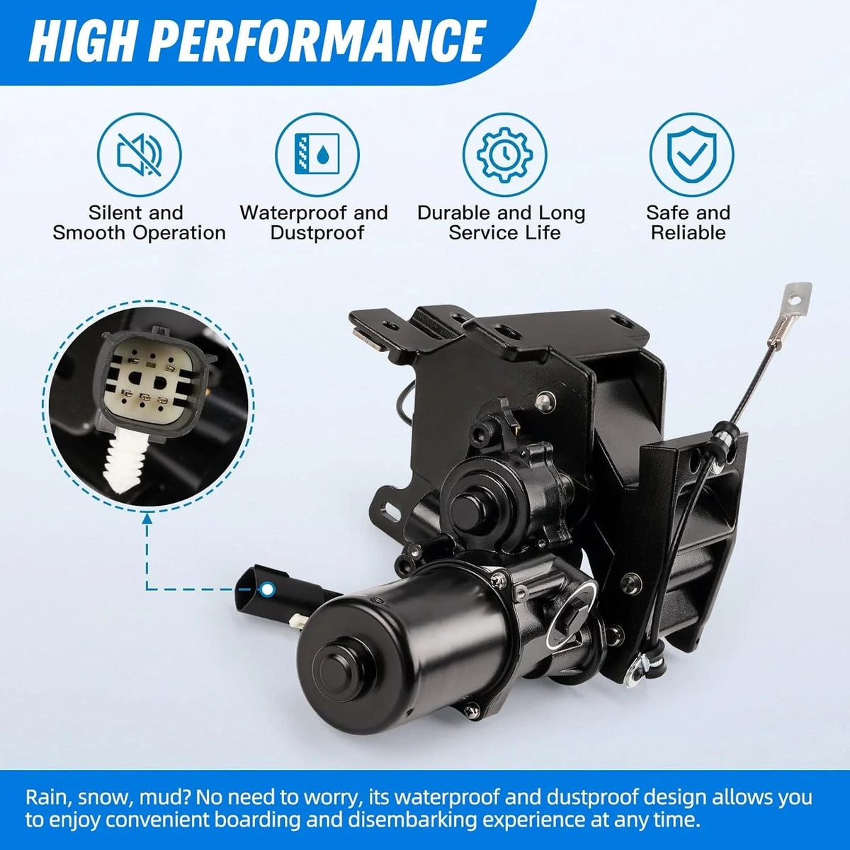 Left Side Power Running Board Motor and Bracket for Ford Expedition 2018-2024