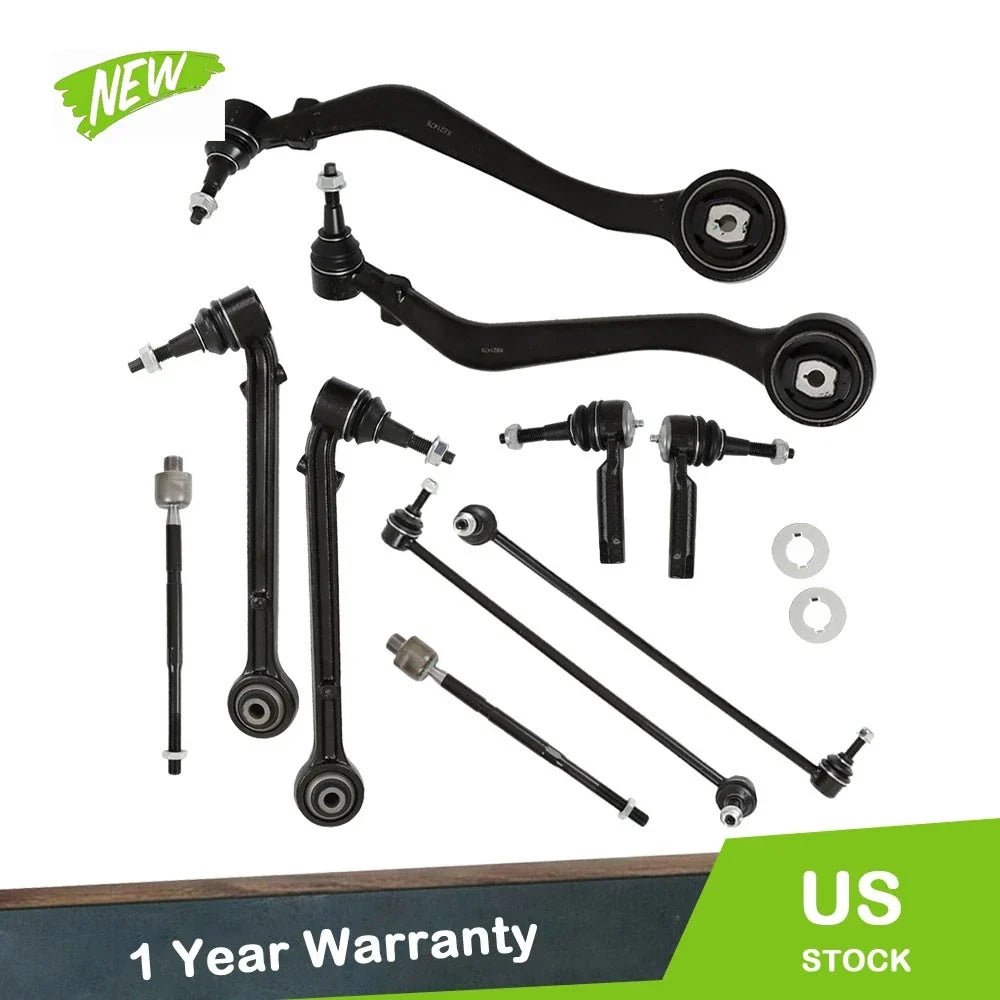 Set of 10 Front Lower Control Arms Tie Rods Sway Bars for Chevy Camaro (2010–2015)