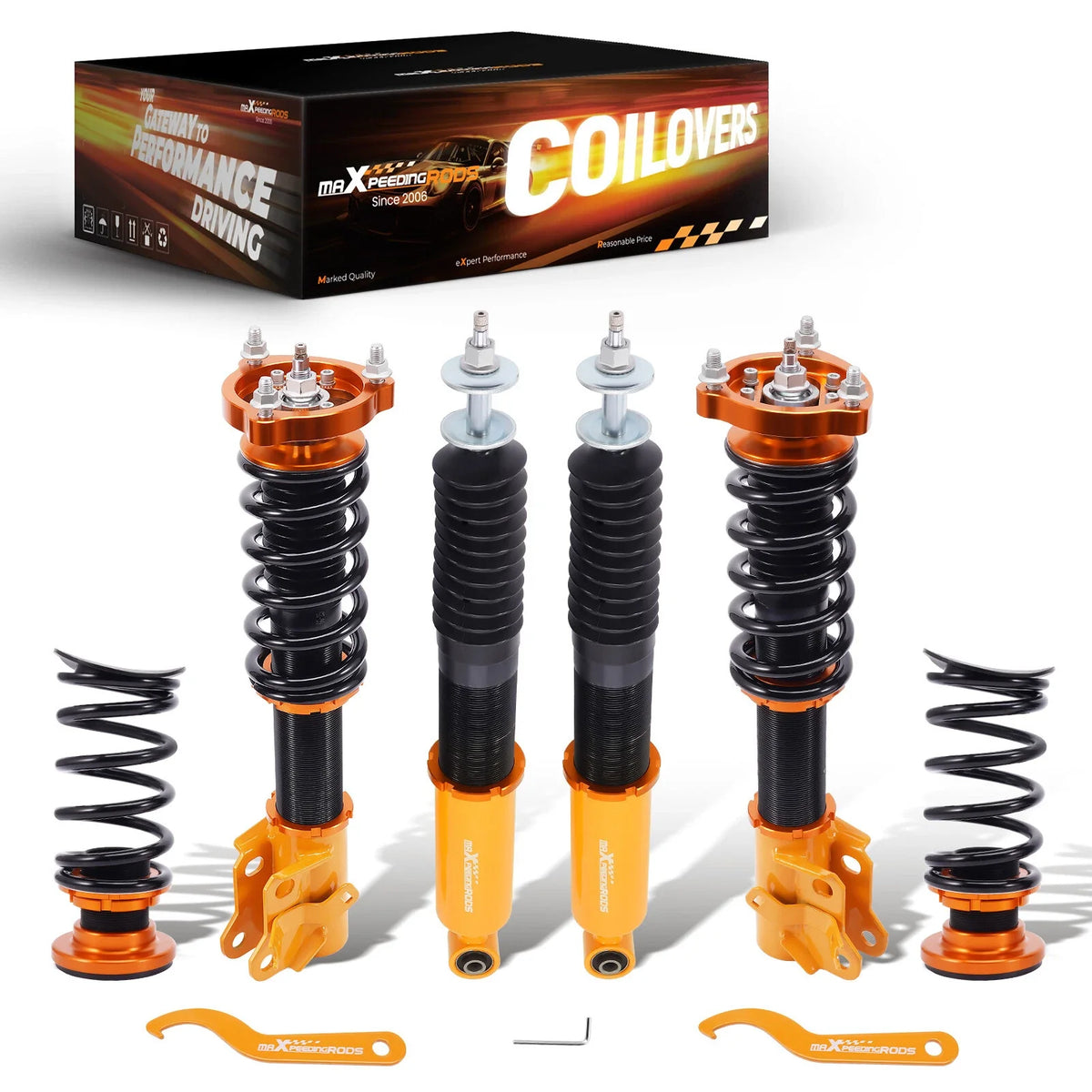2X Coilover Shocks for Honda Civic EX LX Sedan (2006–2011) Adjustable Height