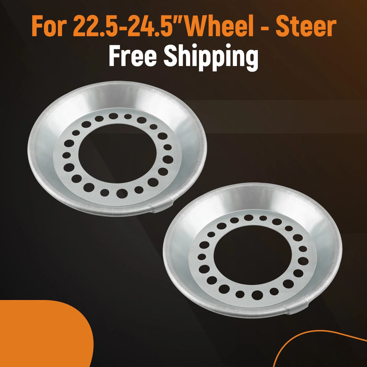 Pair of Wheel Balancers for 22.5-24.5" Wheels - Steer 800-822