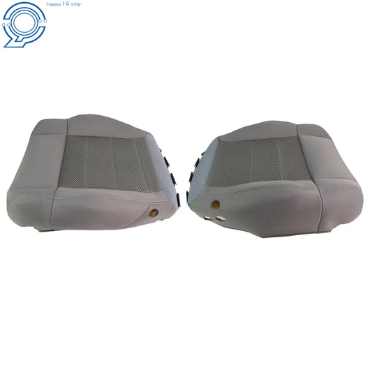 Pair of Front Seat Covers for Jeep Wrangler (2007–2012) Gray Knit