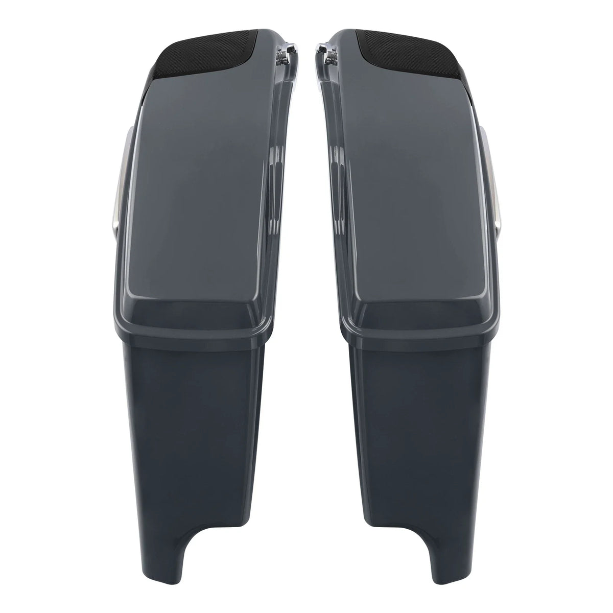 5" Stretched Hard Saddlebags for 2014-2023 Harley CVO Glide - Gunship Gray
