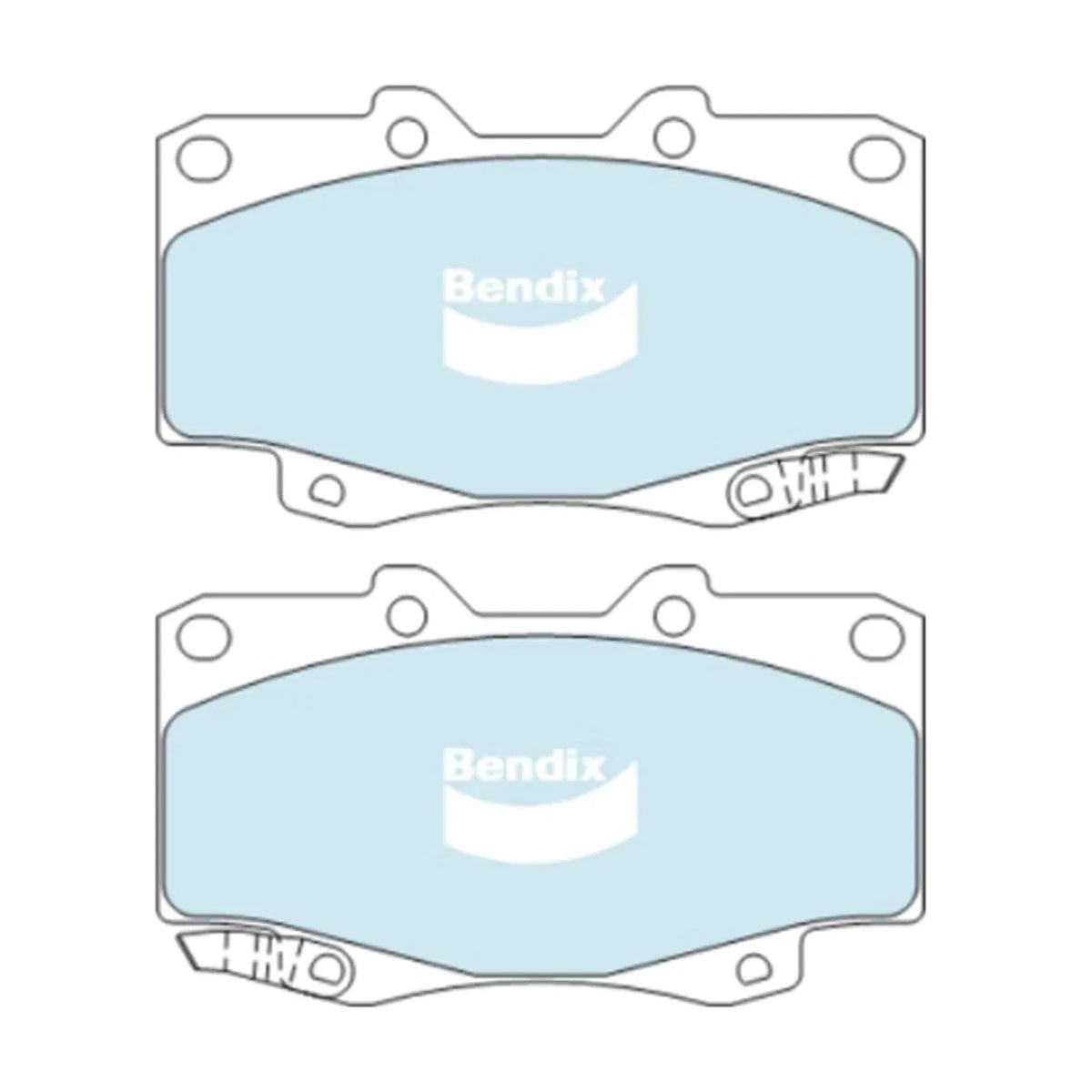 Set of Front Brake Pads for 4WD Toyota Hilux 2005-2016