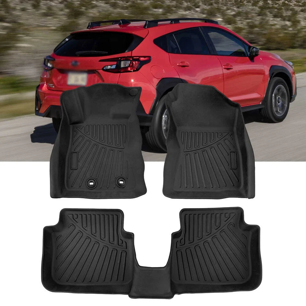 All Weather Floor Mats Liners Set of 2 for Subaru Crosstrek 2024