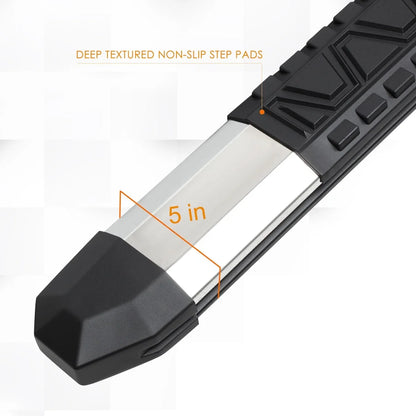5" Side Step Nerf Bars in Aluminum for Dodge Ram Quad Cab 2002-2009