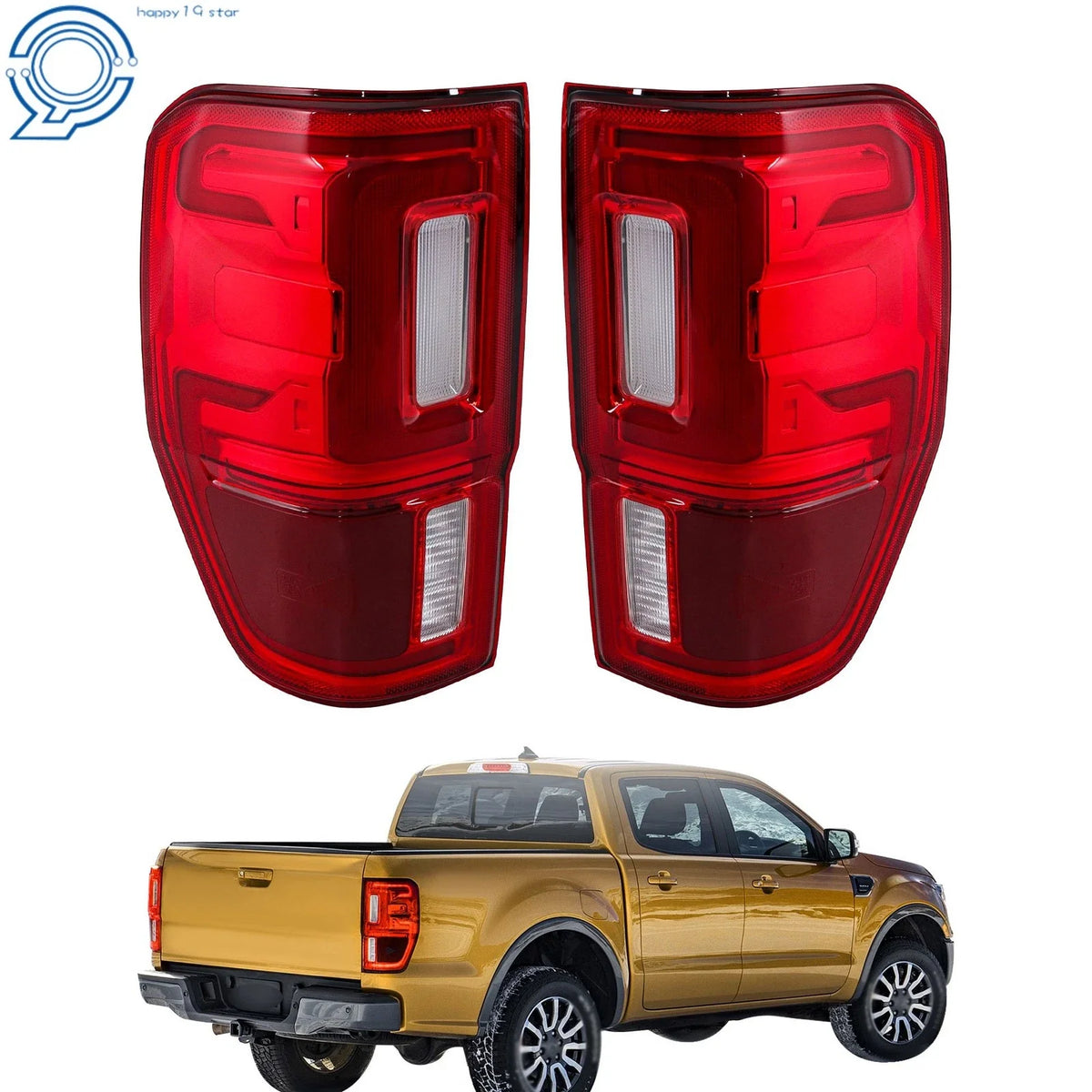 LED Tail Light Assembly for Ford Ranger (2019–2023) w/Blind Spot Left+Right