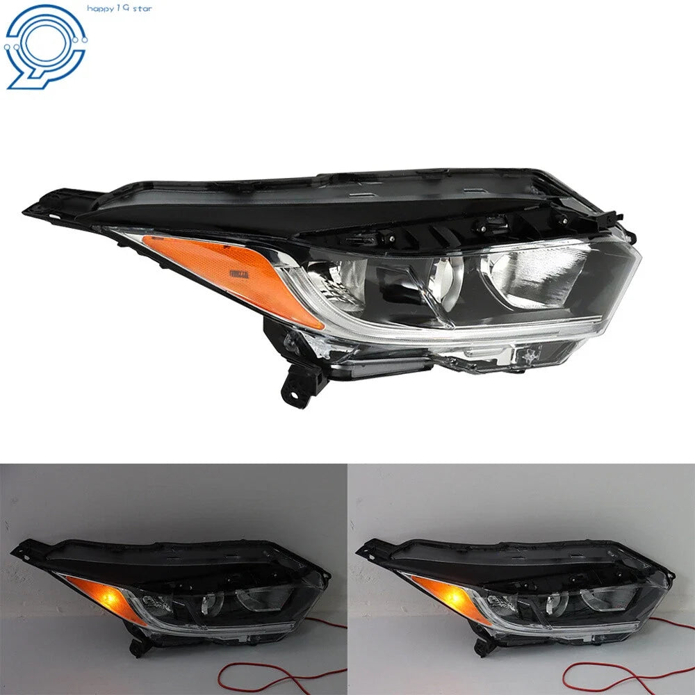 Halogen Headlight Assembly for Honda HR-V (2019–2021) Right RH Side Black DRL LED