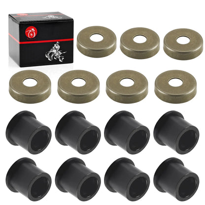 8 Front A-Arm Bushings with Caps for Polaris RZR 170 (2009-2021)