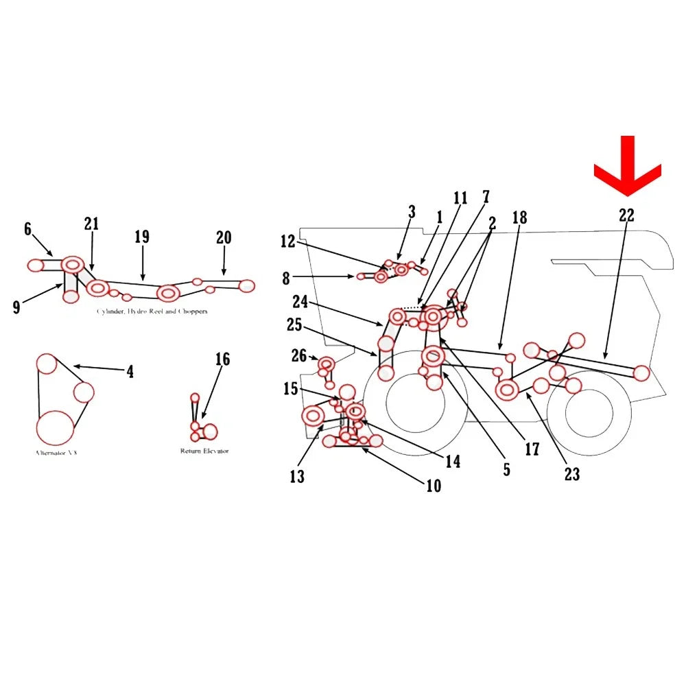 Belt for AM842110M1 Straw Spreader