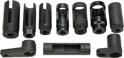Oxygen Sensor & Oil Pressure Socket Tool Set - 10 Piece Kit