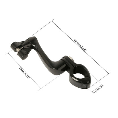 Adjustable 360 Foot Peg Mounting for Harley (Fits 1.25" Engine Guard)