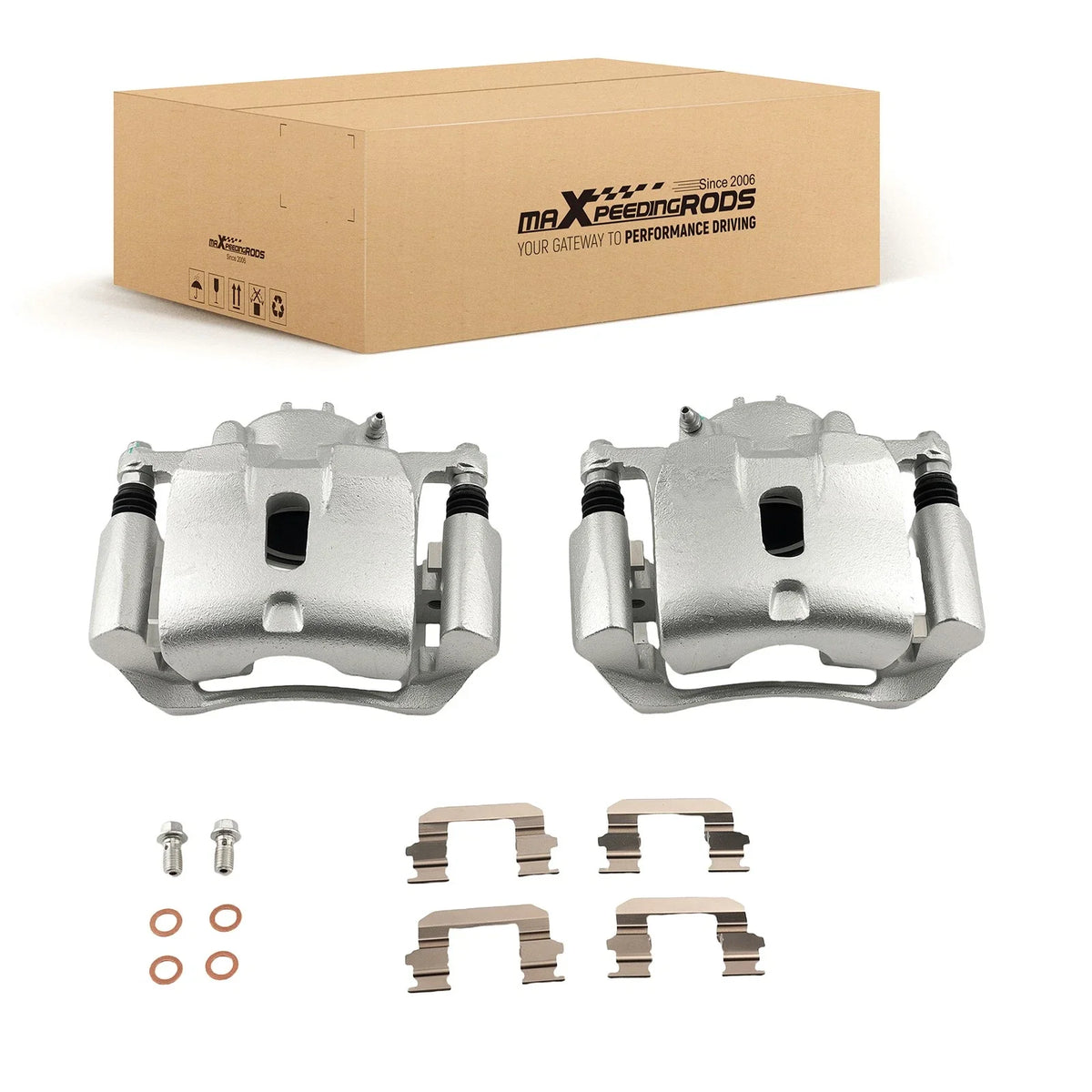 2x Front Brake Calipers for Honda Pilot (2003–2008)