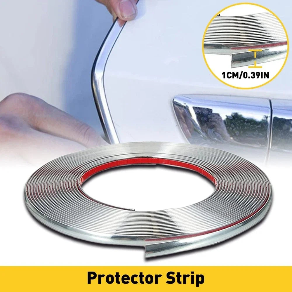Car U-Shape Door Molding Trim Seal Protector - 24.6ft Length
