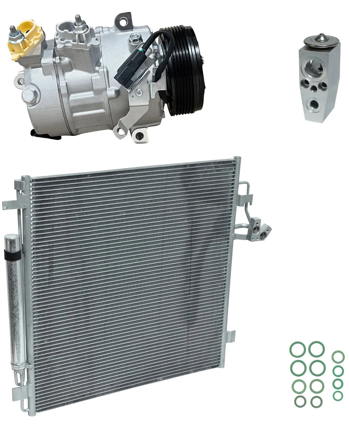AC Compressor Kit With Condenser Replacement for Ford Ranger 2.3L (2019–2019)
