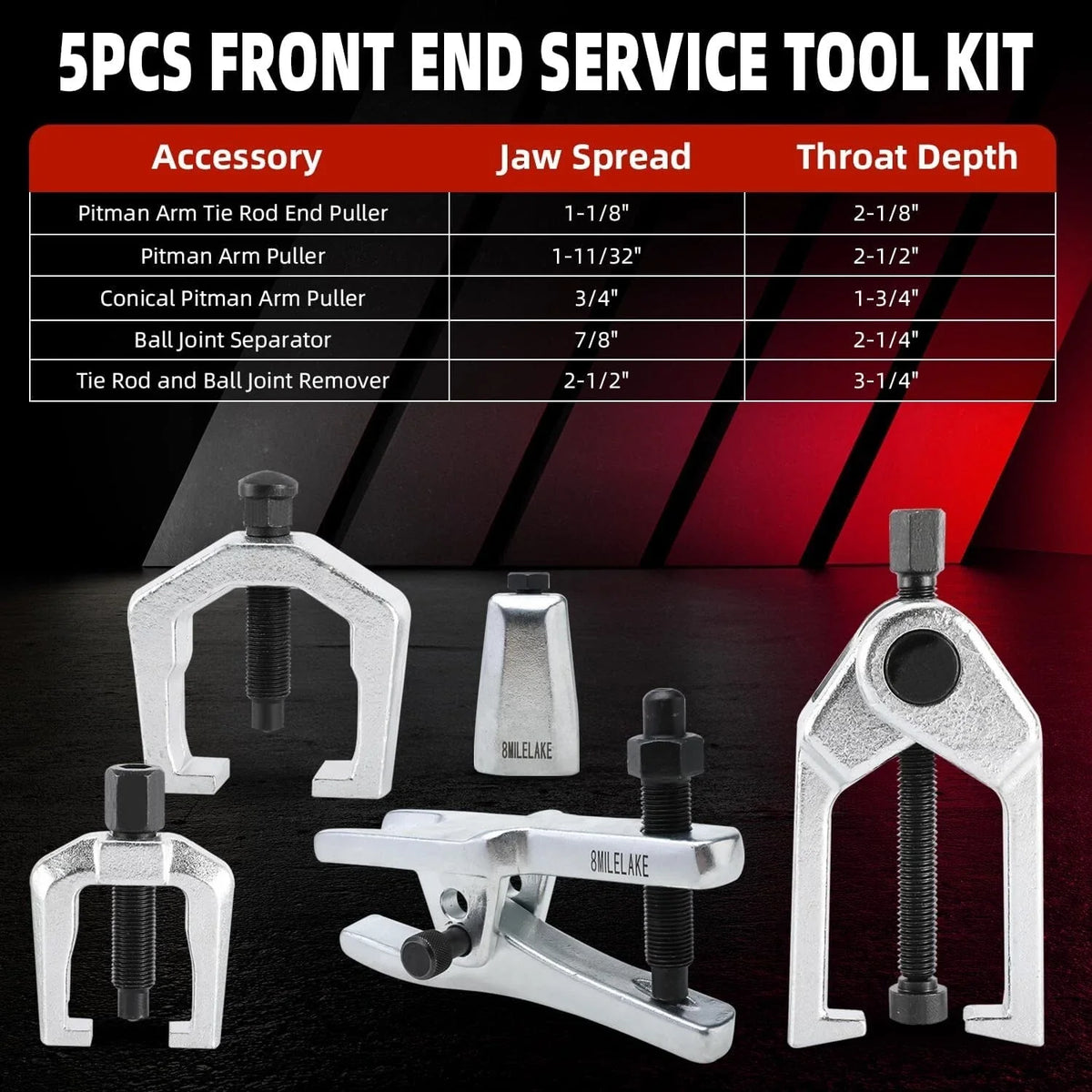 6PCS Front End Service Tool Kit for Hilux N70