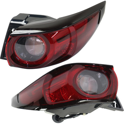 Tail Light Set for Mazda CX-5 (2017–2021) - Left & Right Outer Red Lens